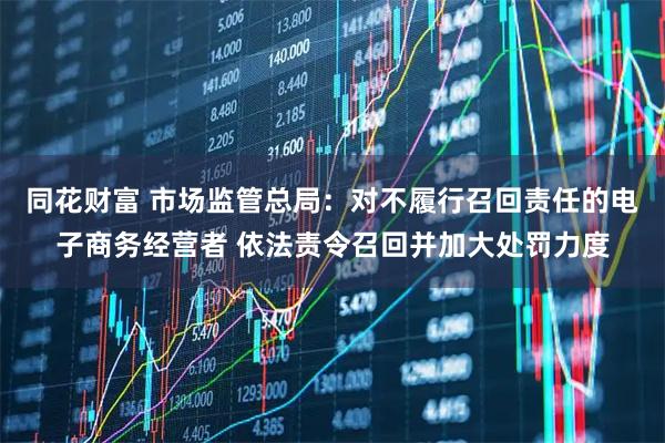 同花财富 市场监管总局:对不履行召回责任的电子商务经营者 依法责令召回并加大处罚力度